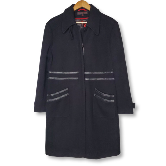 Via Spiga Jackets & Blazers - Via Spiga Winter Wool Pea Coat Black Sz 14